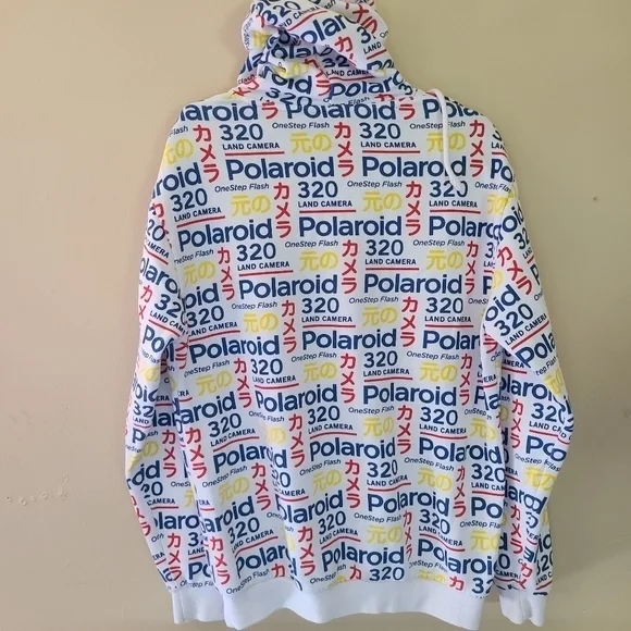 Polaroid White Hooded‎ Sweatshirt - Picture 5 of 5